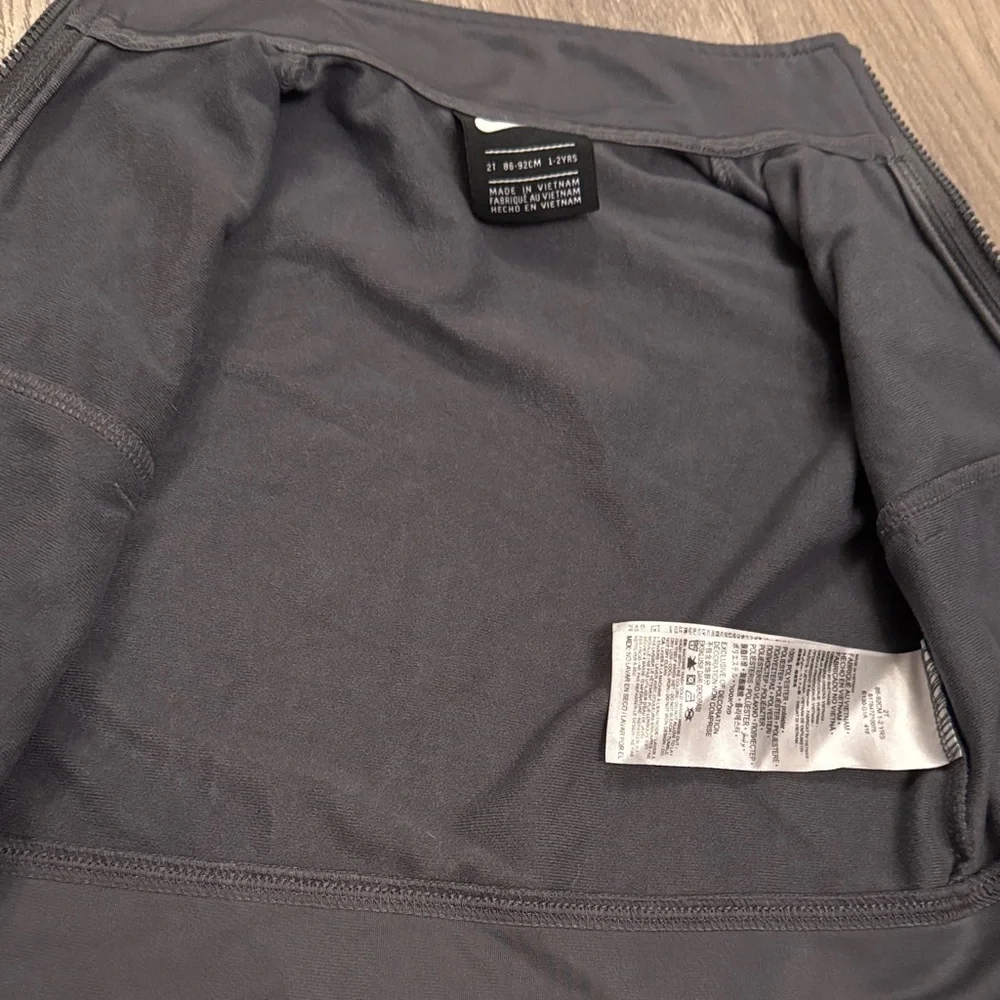 Nike Kids Charcoal gray Full-Zip Jacket